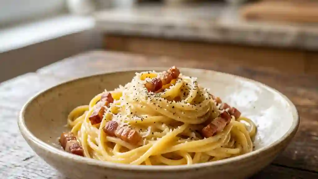 Spaghettis Carbonara Crémeux - Photo de présentation