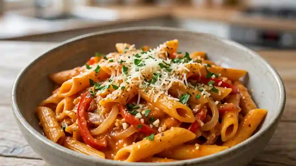 Penne onctueuses au paprika fumé et poivrons - Photo de présentation