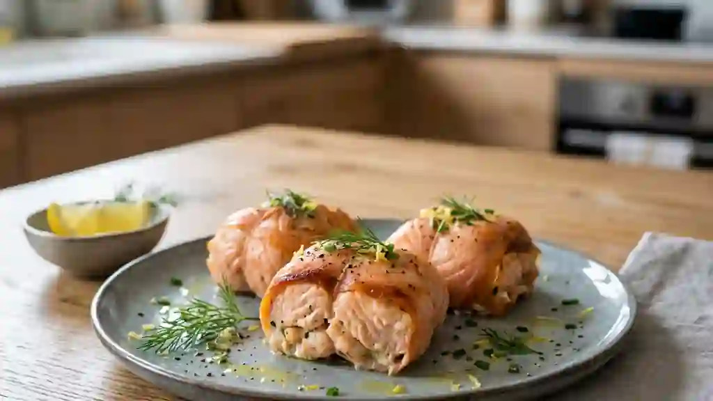 Paupiettes de Saumon Fondantes aux Crevettes - Photo de présentation
