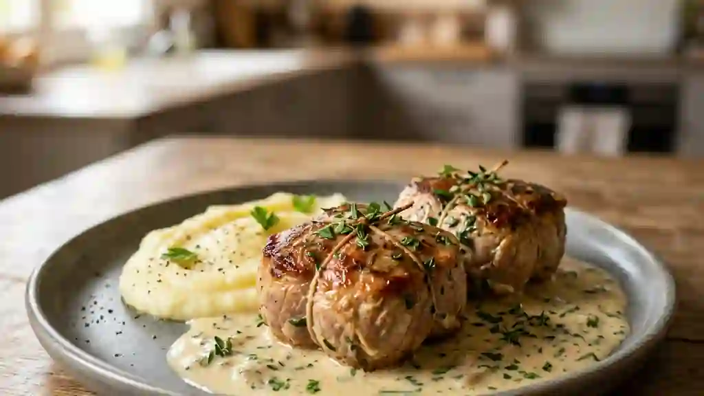 Paupiettes de veau onctueuses aux herbes - Photo de présentation