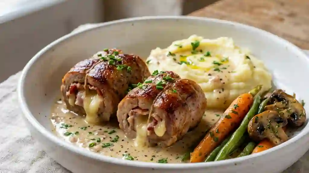Paupiettes de veau fondantes bacon et gruyère - Photo de présentation