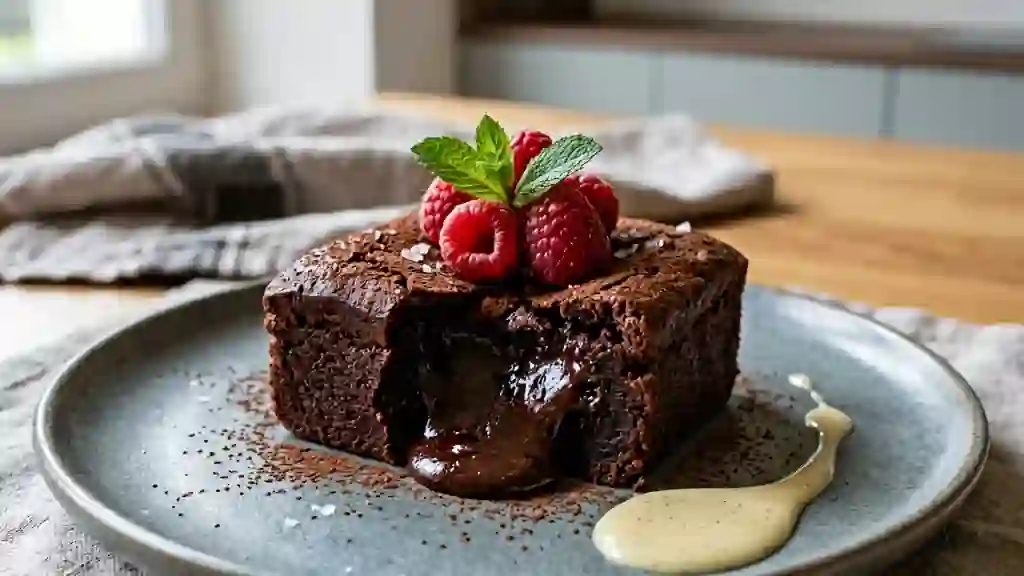 Pavé au chocolat noir intense et soyeux - Photo de présentation