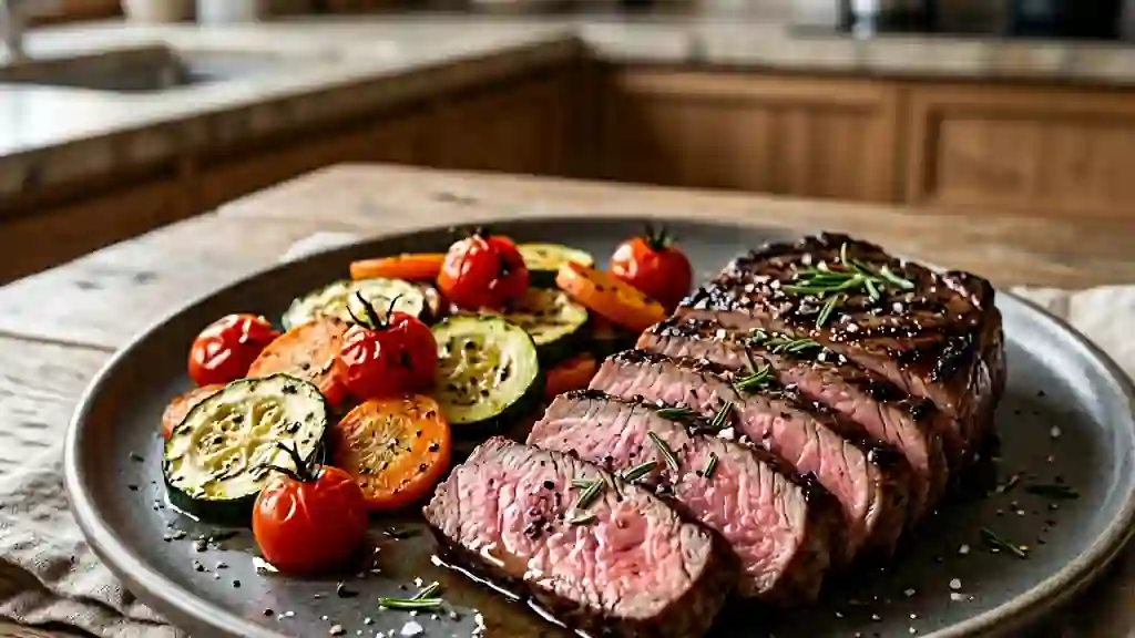 Pavés de kangourou grillés au romarin - Photo de présentation
