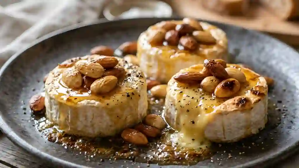 Pélardons fondants, miel et amandes - Photo de présentation