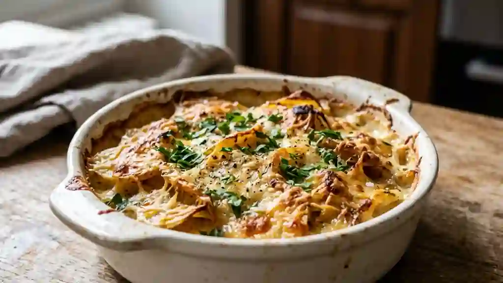 Peaux de pommes de terre gratinées croustillantes - Photo de présentation