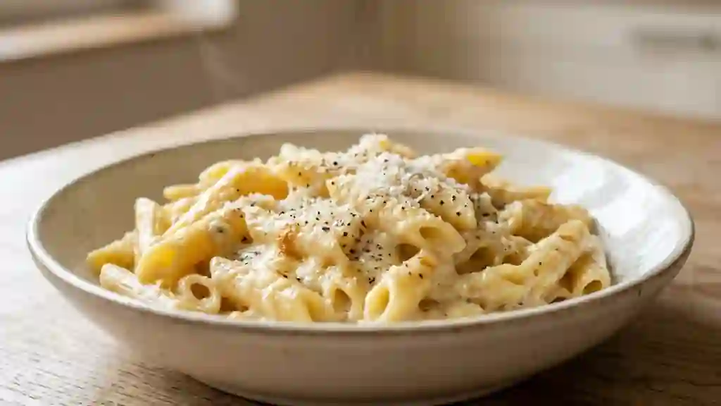 Penne aux quatre fromages onctueuses et fondantes - Photo de présentation