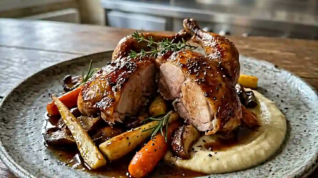 Perdreaux fondants flambés au Cognac - Photo de présentation