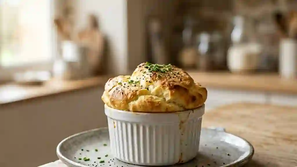Soufflé Aérien au Chèvre Frais - Photo de présentation