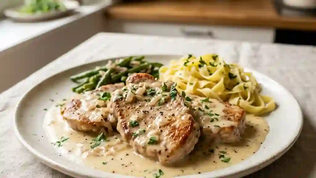 Escalopes de veau fondantes au vin blanc - Photo de présentation