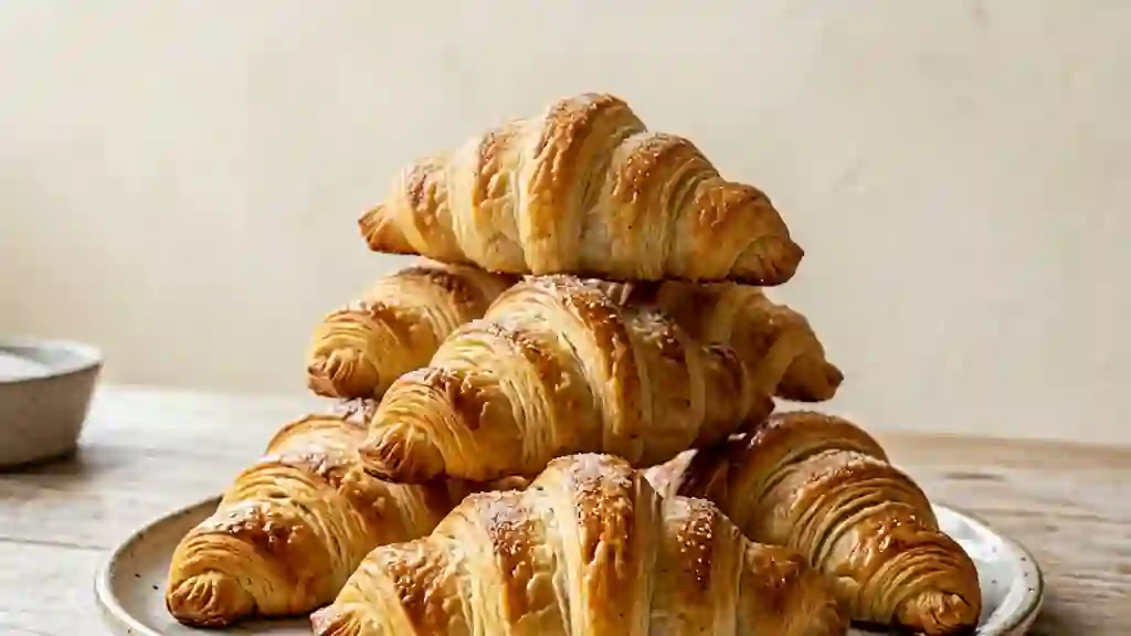 Minis croissants croustillants à la vanille - Photo de présentation