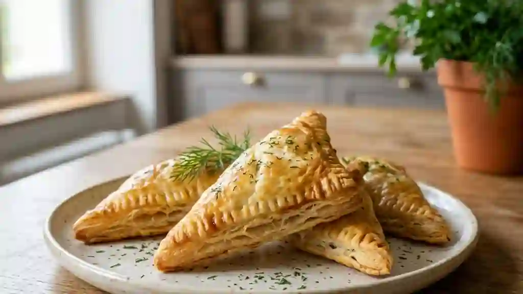 Feuilletés croustillants saumon et aneth - Photo de présentation
