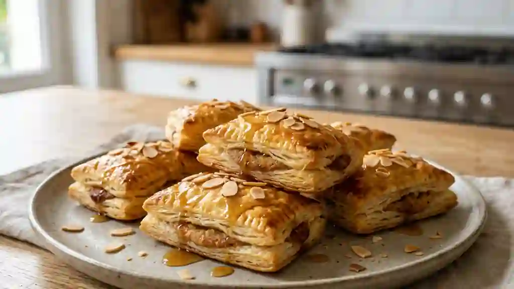 Feuilletés fondants à l'amande et érable - Photo de présentation