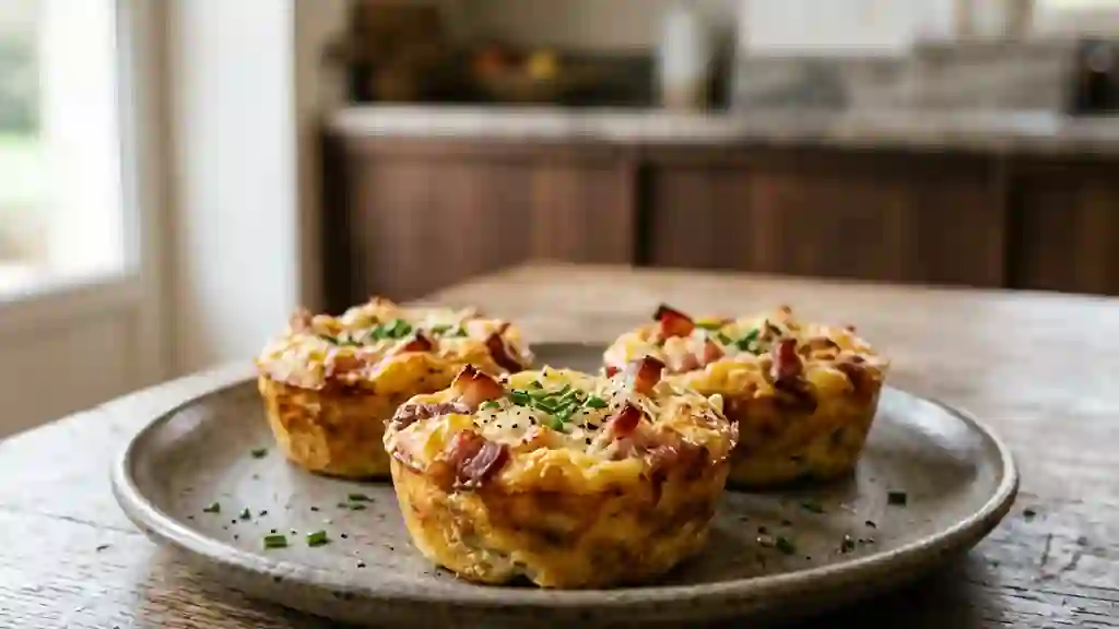 Flans fondants au bacon fumé - Photo de présentation