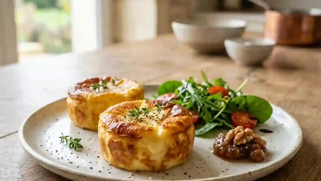 Flans onctueux au brie et muscade - Photo de présentation