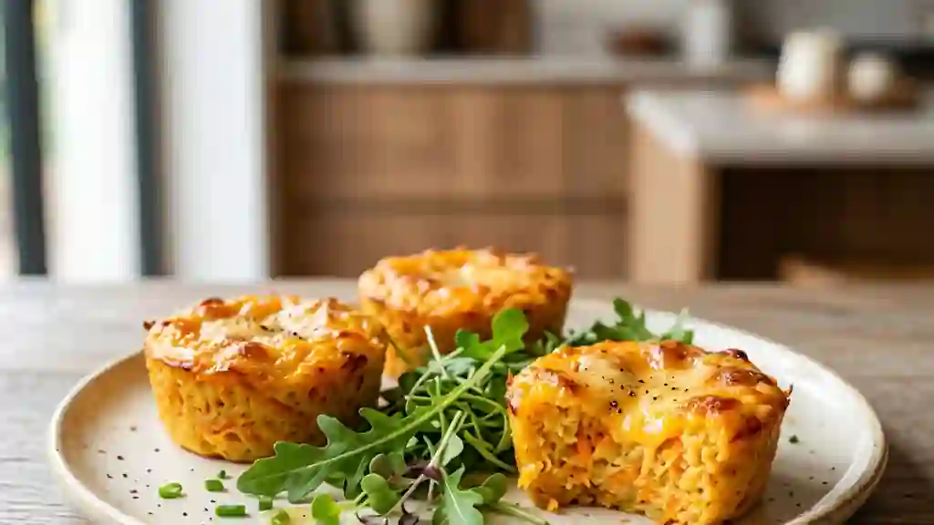 Petits flans fondants carotte et mimolette - Photo de présentation