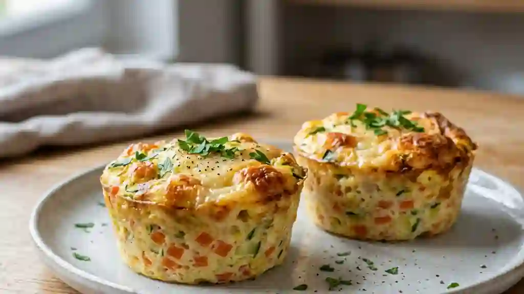 Flans fondants au Maroilles et légumes - Photo de présentation