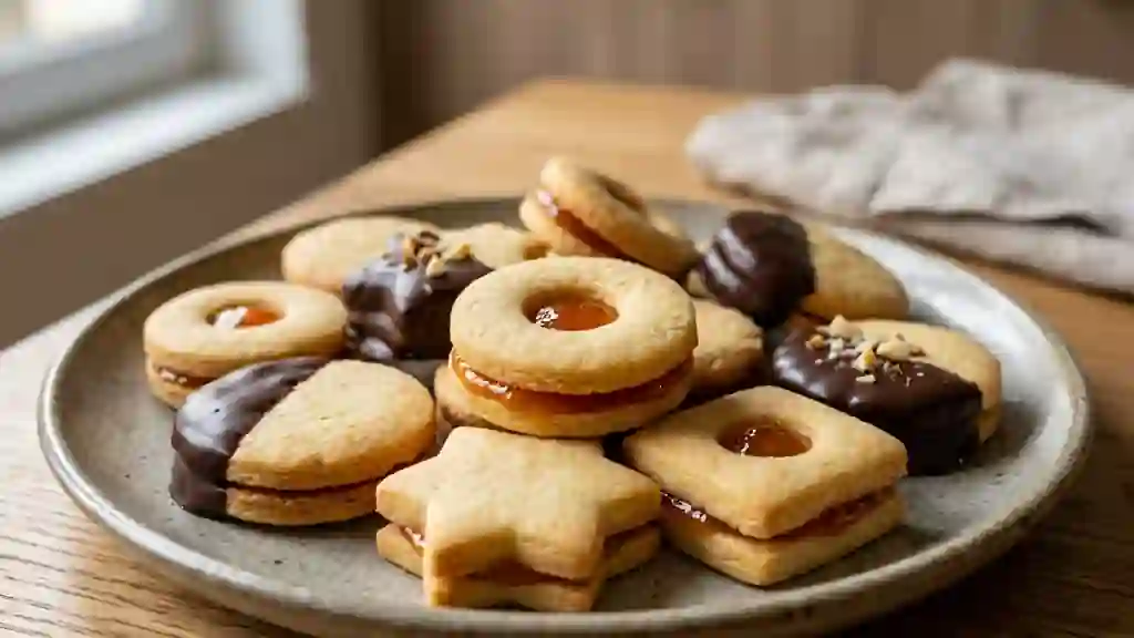 Petits fours fondants amande et chocolat noir - Photo de présentation