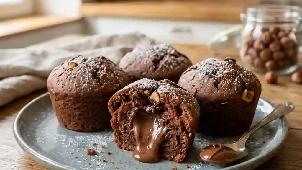 Moelleux irrésistibles au cœur Nutella - Photo de présentation