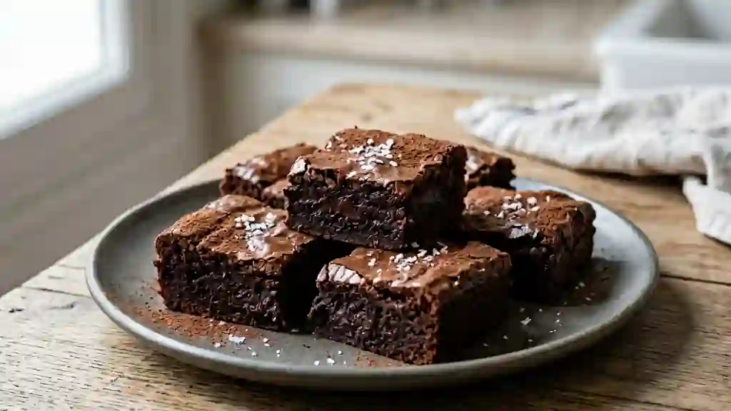 Pavés fondants au chocolat noir intense - Photo de présentation