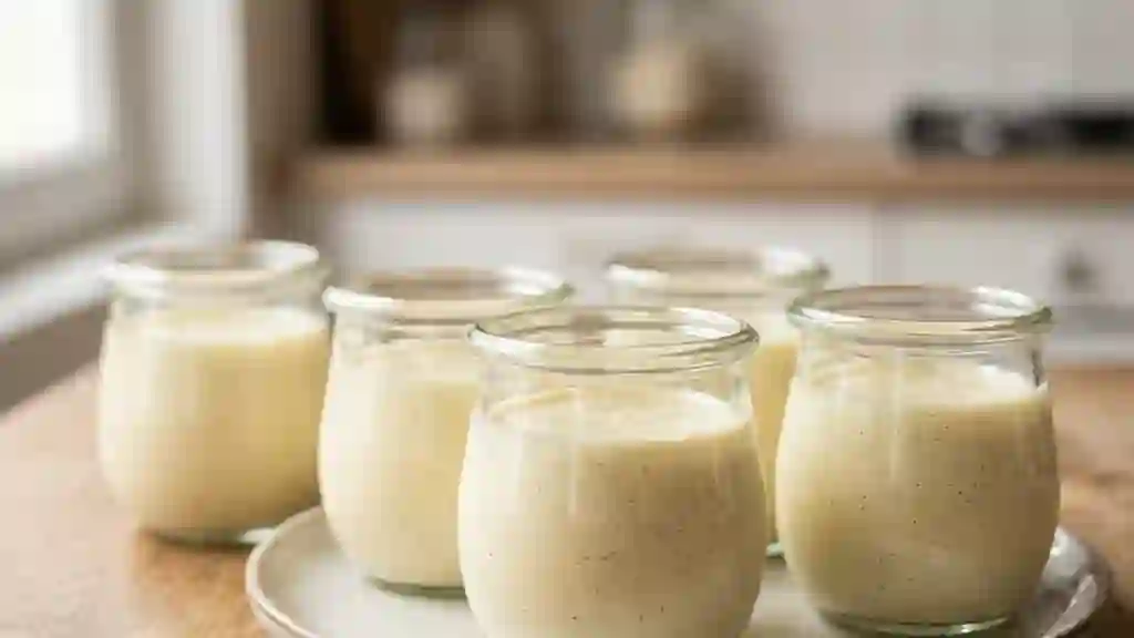 Petits pots de crème vanille fondants - Photo de présentation