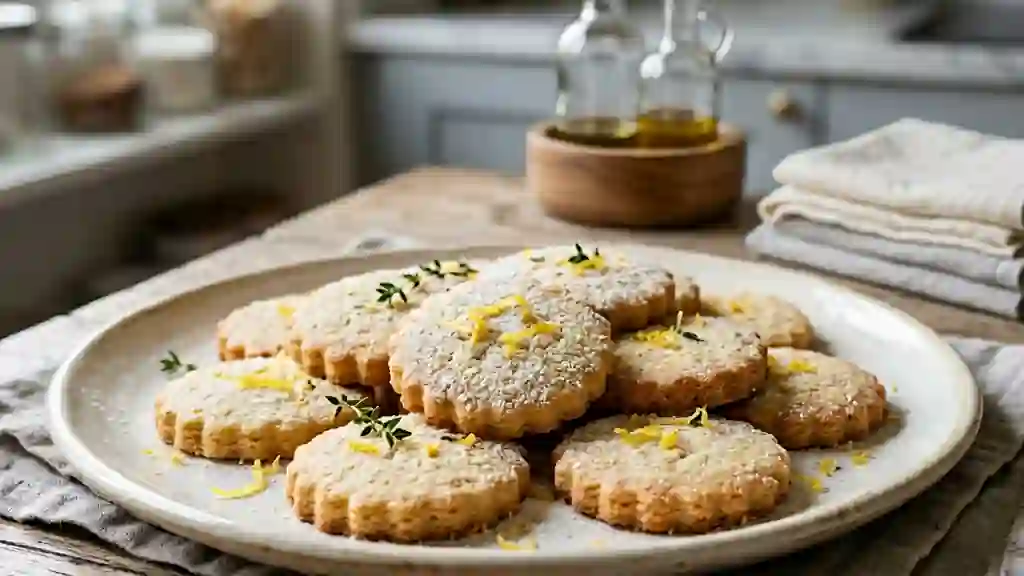 Sablés fondants au citron et à la vanille - Photo de présentation