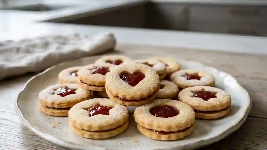 Sablés fondants au cœur de fraise - Photo de présentation