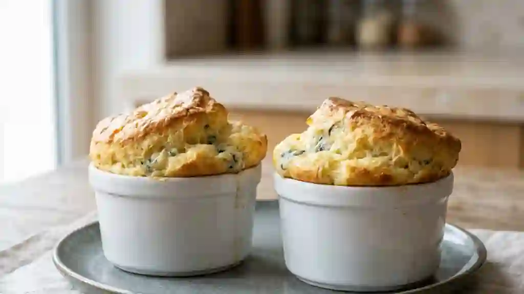 Soufflés au Roquefort intenses et aériens - Photo de présentation
