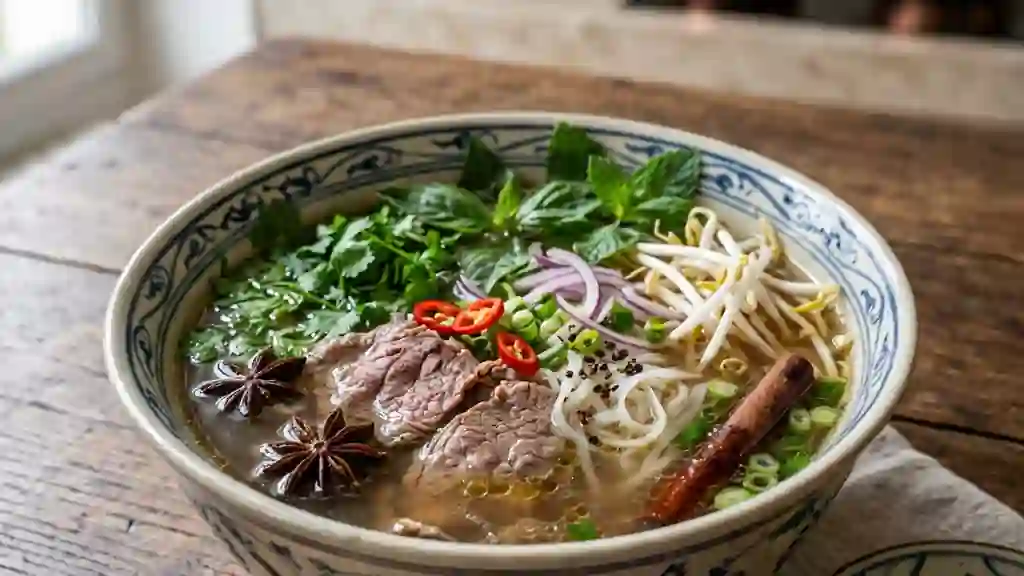 Phô de Bœuf Parfumé et Bouillon Soyeux - Photo de présentation