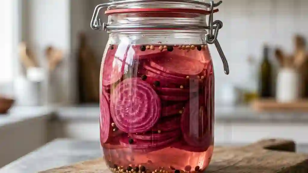 Pickles de betterave acidulés et croquants - Photo de présentation