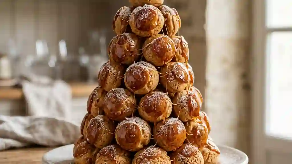 Croquembouche royal au caramel - Photo de présentation