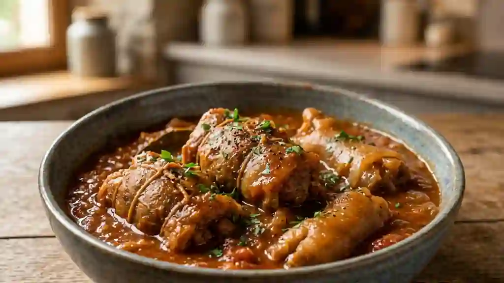 Pieds paquets marseillais fondants - Photo de présentation