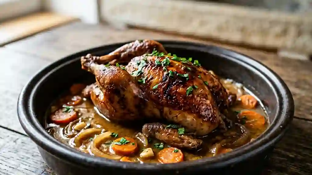 Pigeons fondants à la bière blonde - Photo de présentation