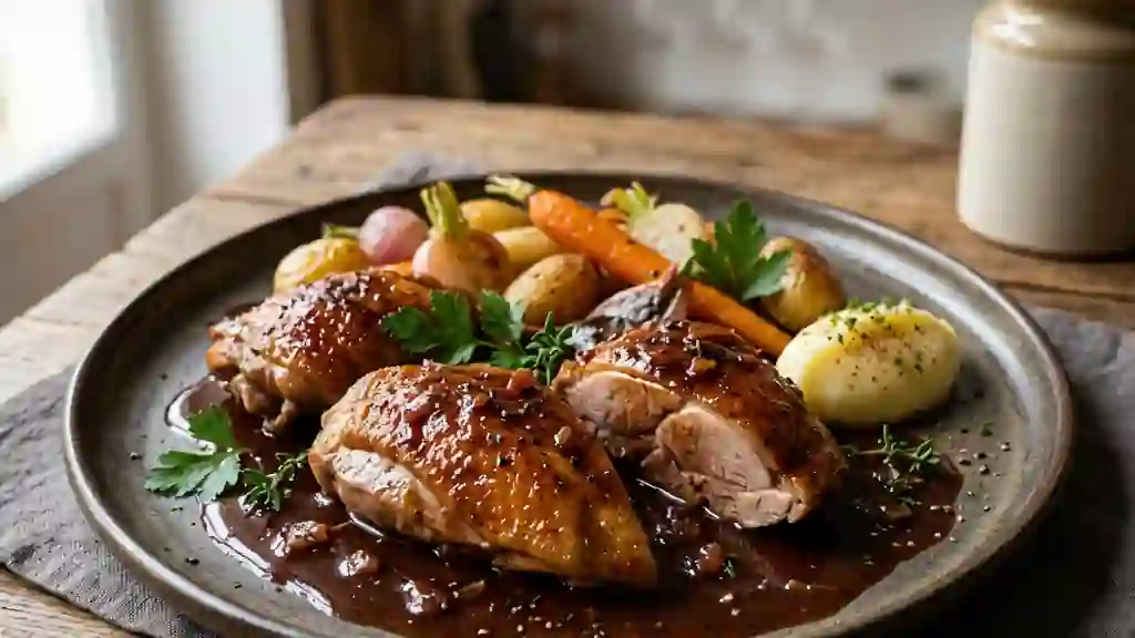 Pigeons fondants au vin de Cahors - Photo de présentation