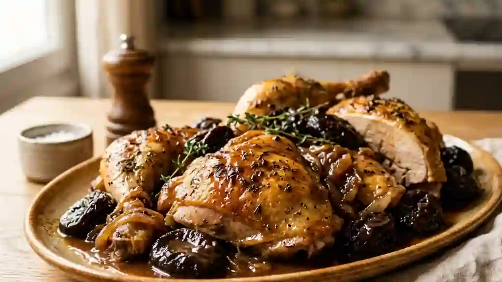 Pintade Rôtie aux Pruneaux Confits - Photo de présentation
