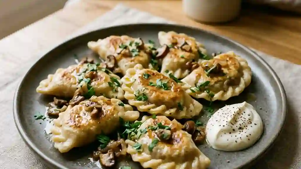 Pirogi Fondants aux Champignons de Paris - Photo de présentation