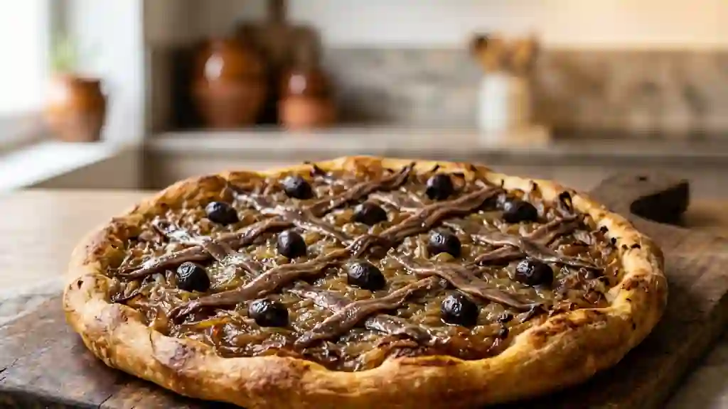 Pissaladière croustillante aux oignons fondants - Photo de présentation