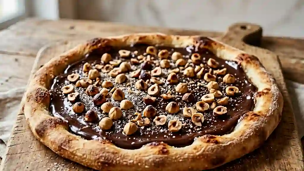 Pizza Choco-Noisette Croustillante et Fondante - Photo de présentation