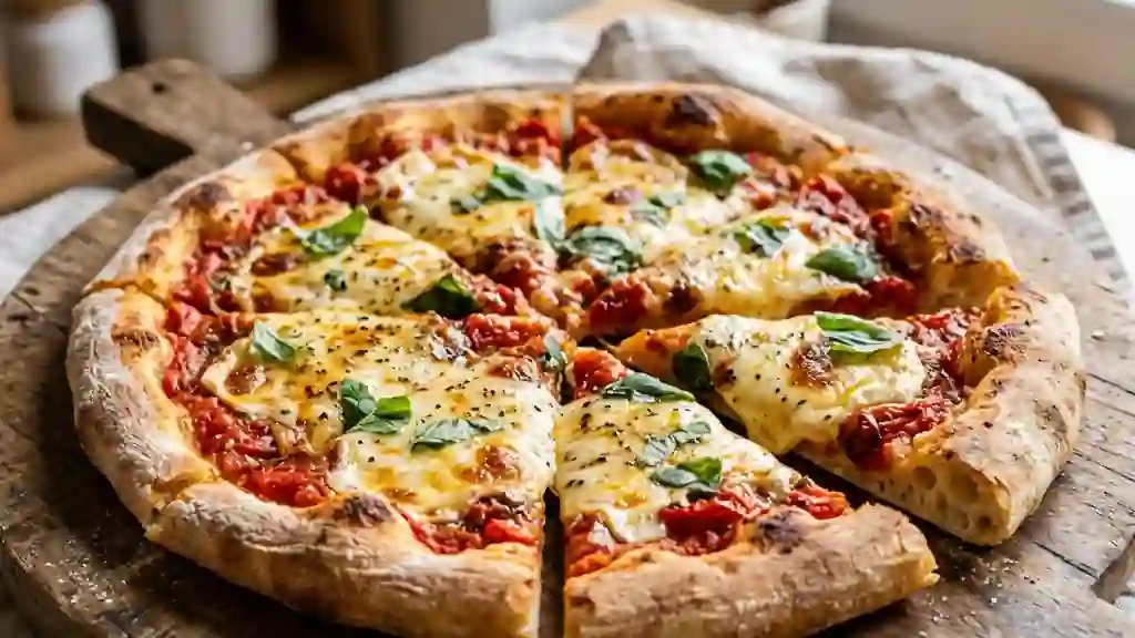 Pizza Saint-Marcellin Fondante et Aillée - Photo de présentation