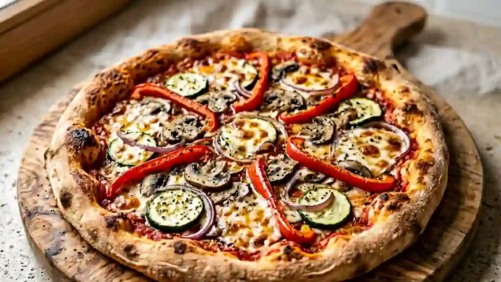 Pizza Croustillante aux Légumes Fondants - Photo de présentation