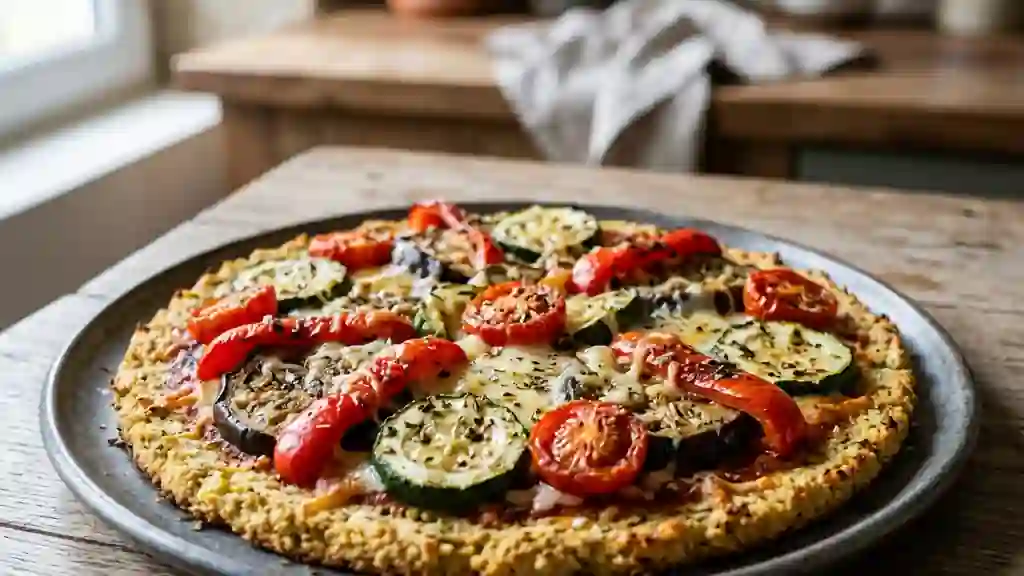 Pizza Chou-fleur et Légumes Grillés - Photo de présentation