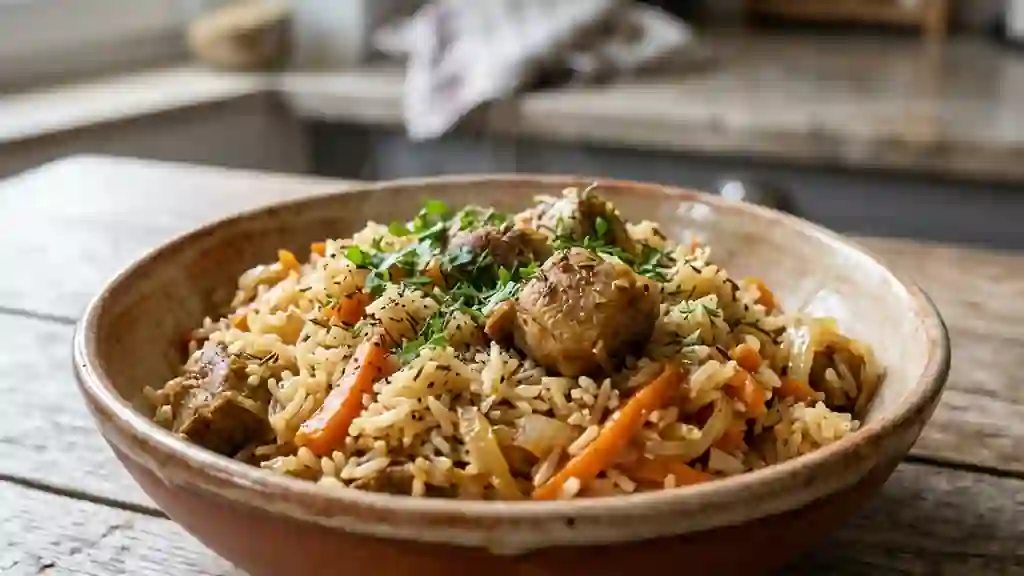 Plov à l'Agneau Fondant et Épices - Photo de présentation