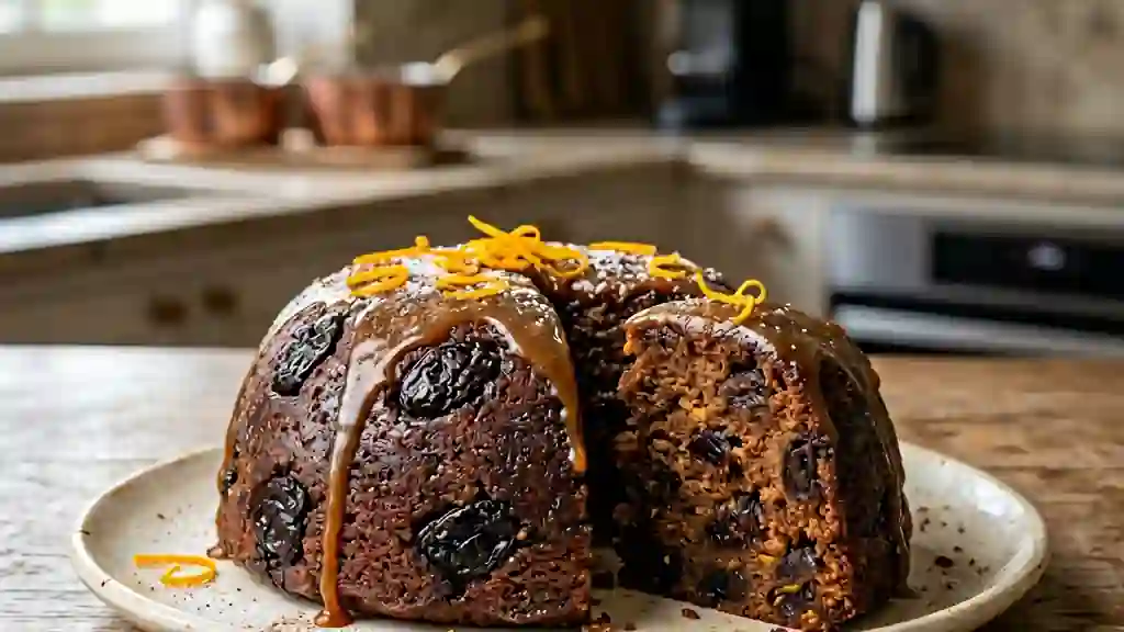 Plum Pudding Fondant aux Pruneaux et Épices - Photo de présentation