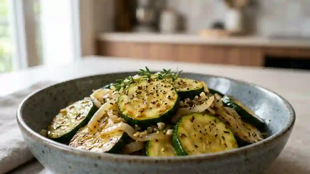 Courgettes fondantes à l'ail et Provence - Photo de présentation