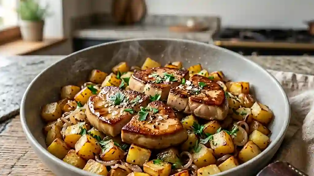 Poêlée de Pommes de Terre au Foie Gras Fondant - Photo de présentation