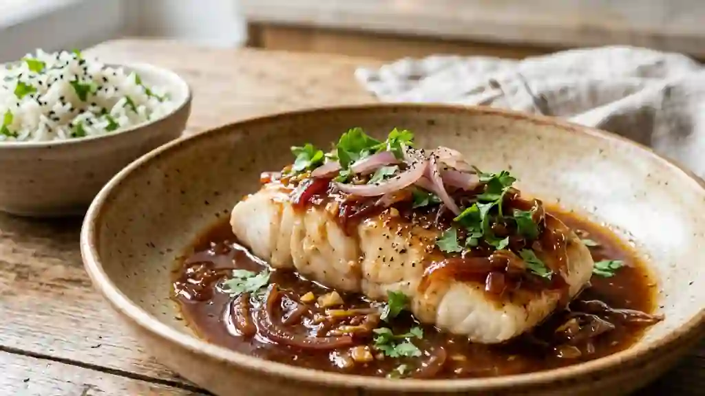 Poisson au Tamarin Fondant et Acidulé - Photo de présentation