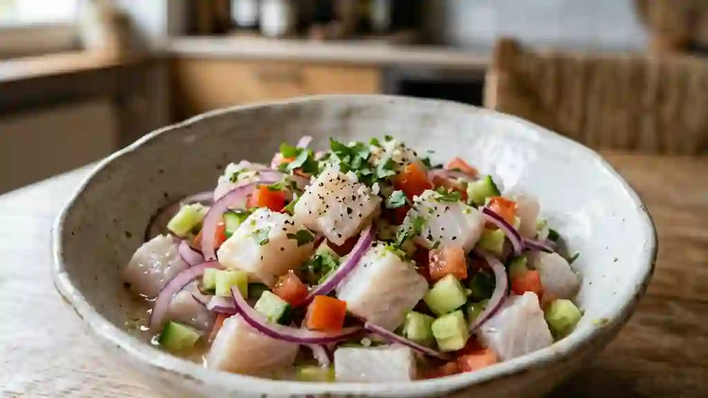 Poisson Mariné au Citron Vert et Sésame - Photo de présentation