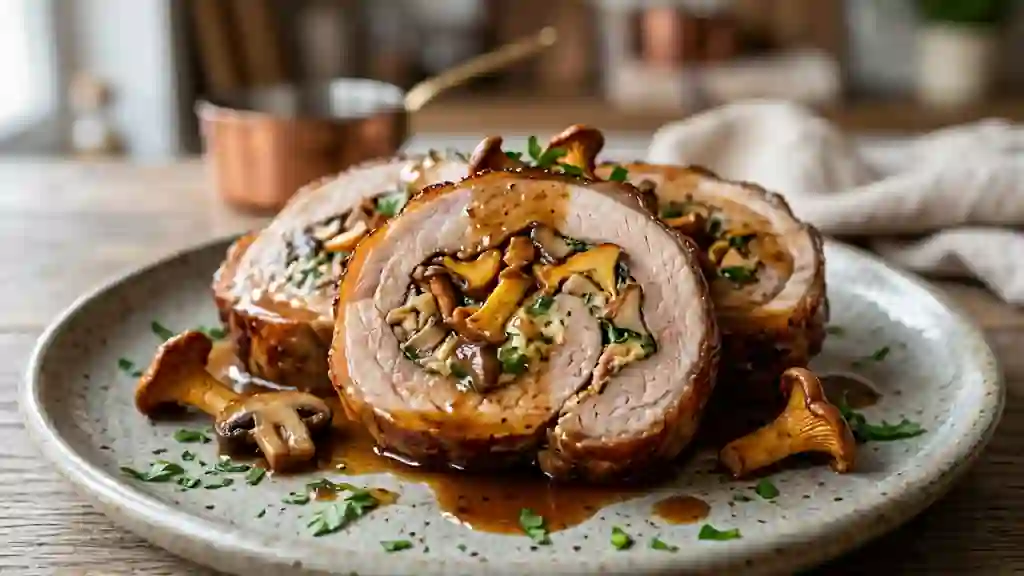 Poitrine de veau farcie aux girolles fondantes - Photo de présentation