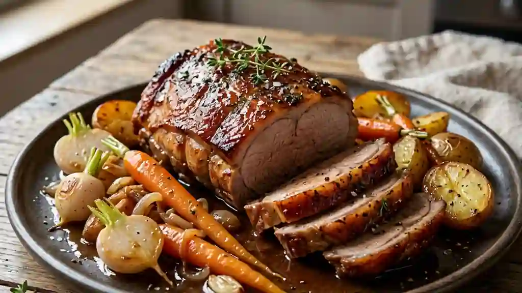 Poitrine de veau confite aux primeurs - Photo de présentation