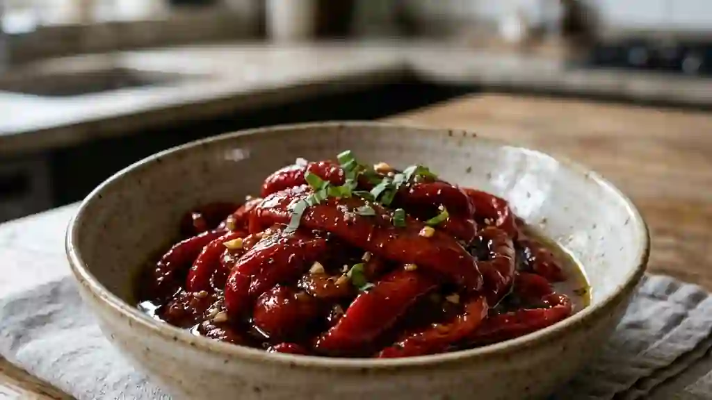 Poivrons confits fondants au balsamique - Photo de présentation