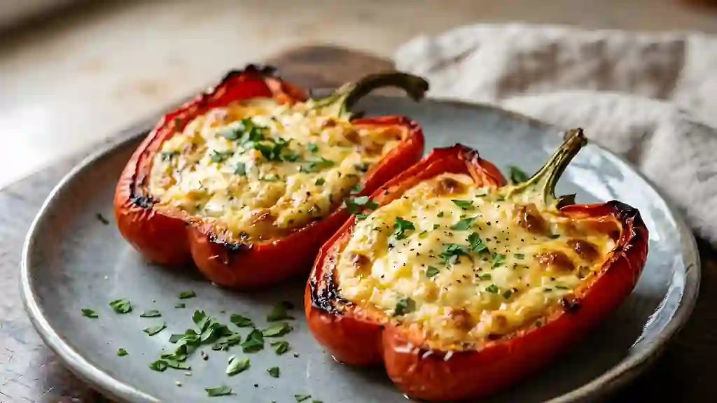 Poivrons Fondants au Kiri et Persillade - Photo de présentation